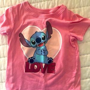 Disney Pink Stitch Short Sleeve Tee